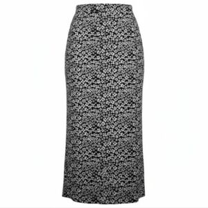 Ditzy Floral Long Maxi Mesh Skirt Size XL